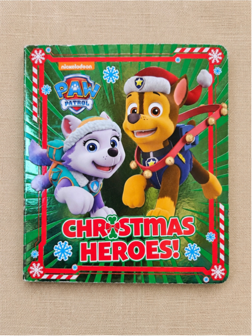 Paw Patrol Christmas Heroes Nickelodeon Kids Holiday Board Book Chase Everest
